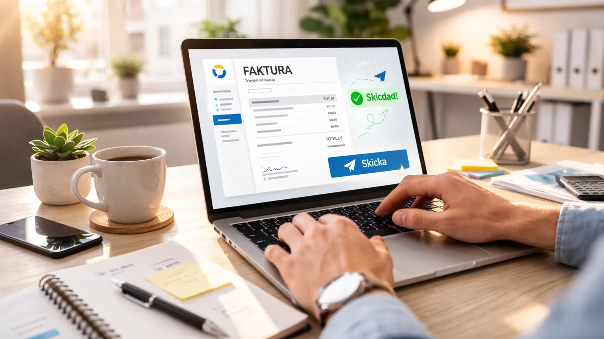 Skicka din första faktura — skapa professionella fakturor från dag ett